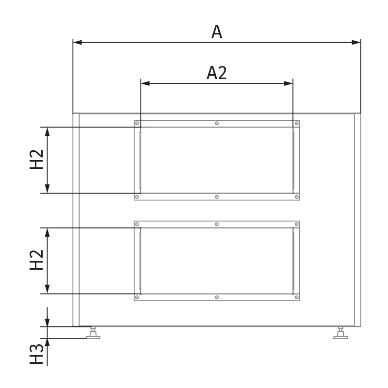 Blauberg Blaulite HRV 17 EC - Dimensions