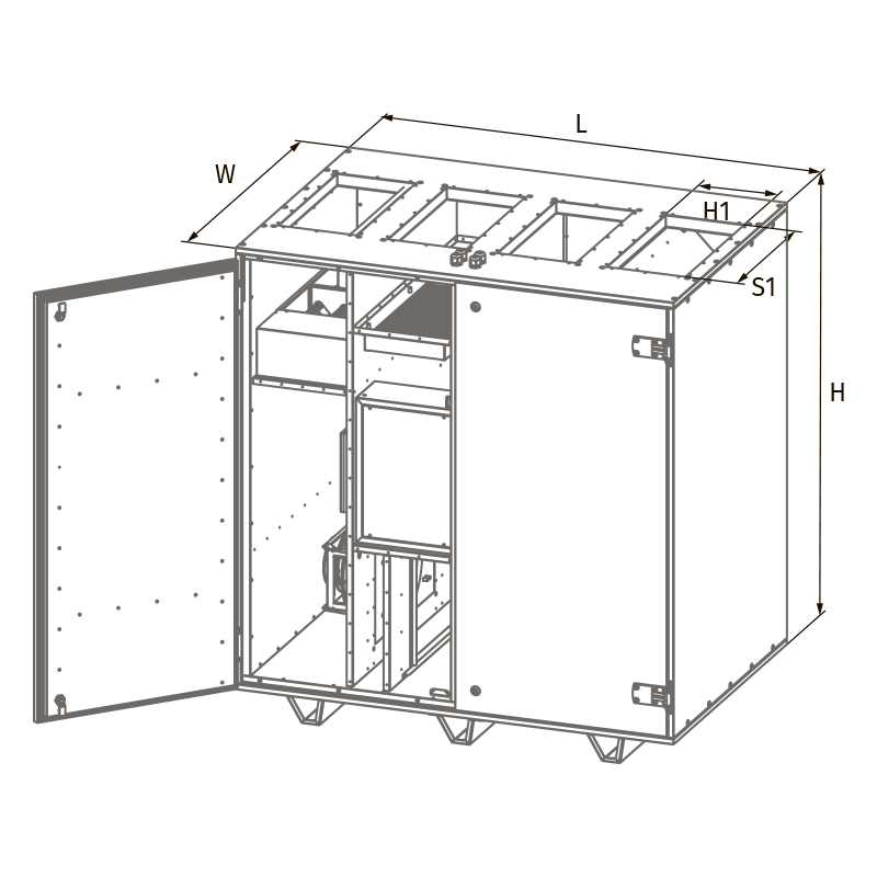 Vents BlauAIR RV 800 - Dimensions