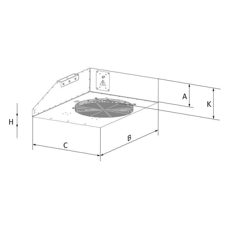 Blauberg Centro-Jet-50N-4/6-300/2-60Hz - Dimensions