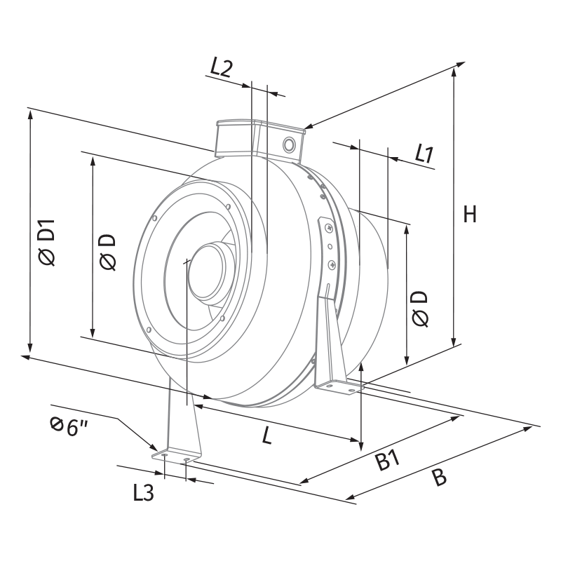 Vents Centro-M EC 305 - Dimensions