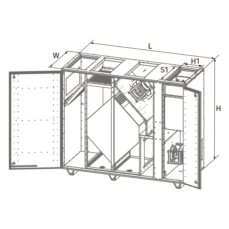 Vents BlauAIR CFV 6000 - Dimensions