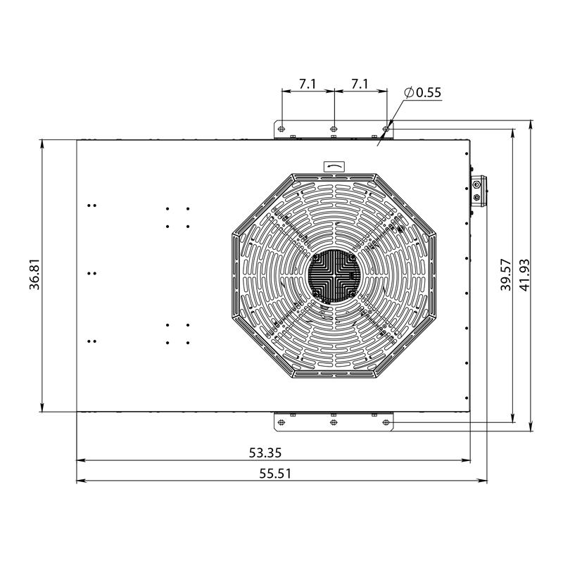 Blauberg Centro-Jet-50N-EC-E-230V - Dimensions