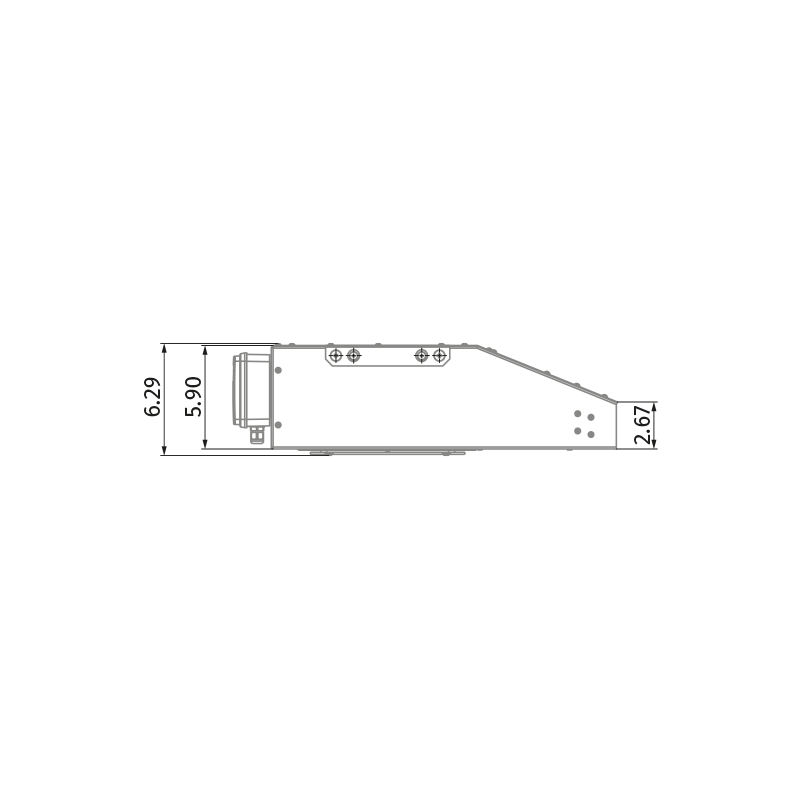 Blauberg Centro-Jet Dual 12N EC 120/60Hz - Dimensions