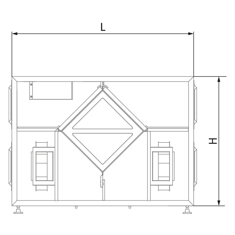 Blauberg Blaulite HRV 17 EC - Dimensions