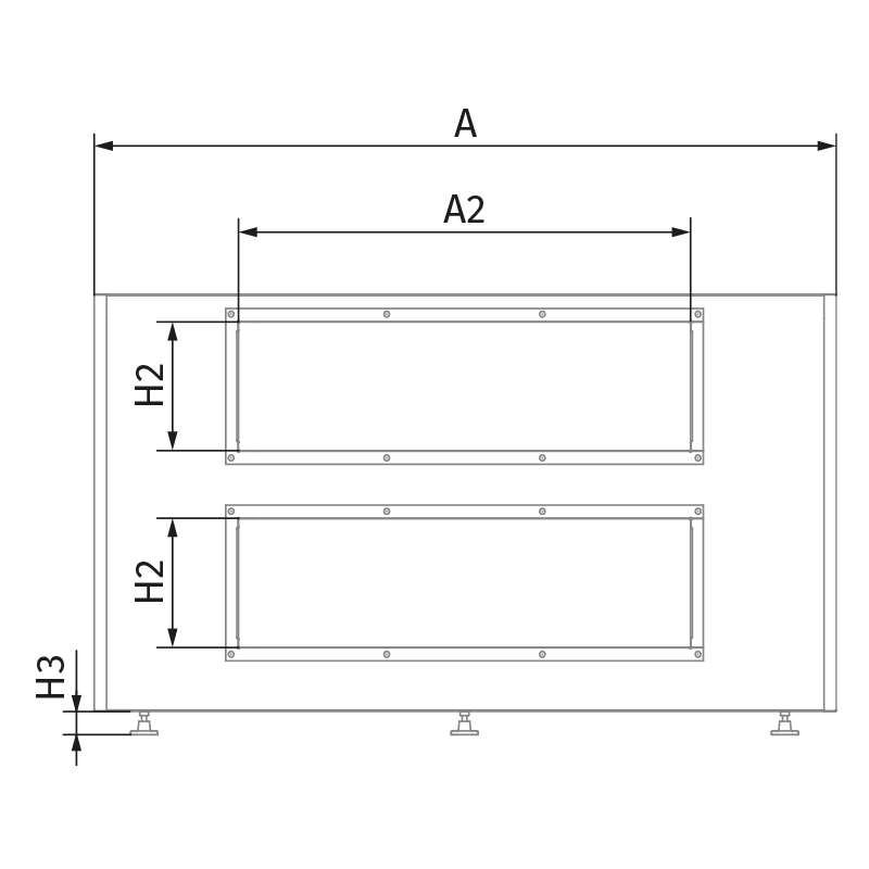 Blauberg Blaulite ERV 25 EC O - Dimensions