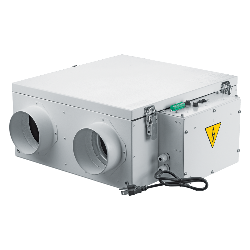 Blauberg ERV EC D 80 - Energy Recovery Ventilators are the complete whole house ventilation system designed to bring a continuous supply of fresh air into the house while exhausting an equal amount of stale air